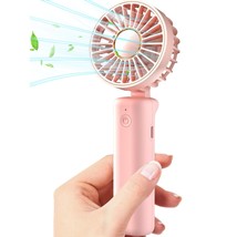 Portable Handheld Fan, Mini Desk Fan Foldable 2000Mah, 180 Ratotion, 3 Speeds, U - £20.45 GBP