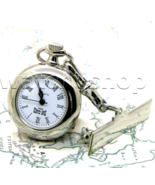 Nurse Watch Silver Color 26 MM Pendant Pocket Watch with Pin Brooch L05 - £15.79 GBP