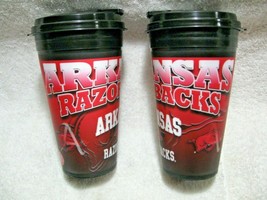 Arkansas Razorbacks Officially Licensed Collegiate 16oz Spirit Travel Cup 2-Pack - £15.99 GBP
