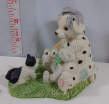 Dalmation Puppy Dog with bunny and cat Figurine 3.5 inches young&#39;s inc - $9.90