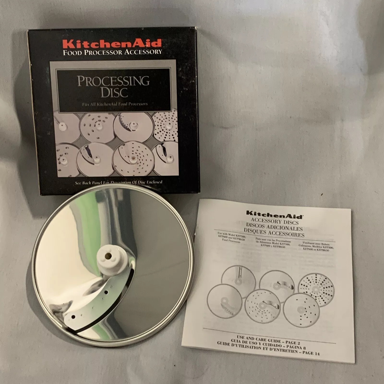 KitchenAid Food Processor Thick Slicing KFP500 KFP600 Disc KFPSL6 Disc Blade - £11.79 GBP