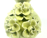 Midwest-CBK  Floral and Fauna Ceramic Celedon Floral Vase 6.25 in high - £13.87 GBP