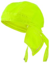 Doo Rag Du Rag Do Hi-Visibility Yellow Safety Bandana Head Wrap Chemo Cap - £7.81 GBP