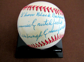 Jimmie Crutchfield Black Barons Crawfords Stat Signed Auto Vtg Onl Baseball Jsa - £233.05 GBP