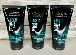 L&#39;Oreal Paris Lock It Clean Style Gel Extra Strong Hold 5.1 oz - LOT OF 3 - $133.64