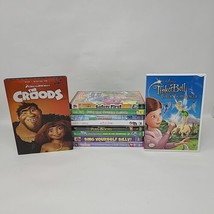 Children&#39;s DVD Lot of 10 Movies The Croods Tinker Bell Sesame Street Strawberry - £23.35 GBP