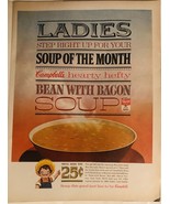 Vintage Campbell’s Bean with Bacon Soup Magazine Ad - 1963 - £9.43 GBP