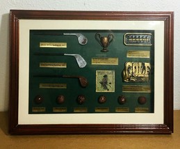 Golf Clubs and balls &amp; Tees Whistler history Framed Art from Patent Clubs - £35.18 GBP