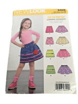 Simplicity New Look Sewing Pattern 6409 Sew New Girls Skirts Sz 3-8 Uncut - $6.99