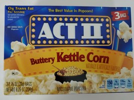ACT 2 Microwave Popcorn Buttery Kettle Corn (3 Bags) - $5.00