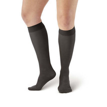 AW Style 211 Microfiber Opaque Knee Highs - 20-30 mmHg (Black) Small - £18.13 GBP