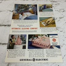 Vintage 1947 Advertising Art Print Ad General Electric Automatic Heated Blankets - £7.73 GBP