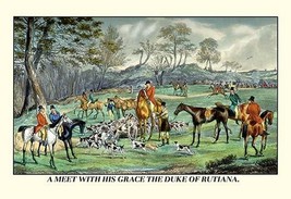 A Meet with His Grace the Duke of Rutiana by Henry Thomas Alken - Art Print - £17.37 GBP+