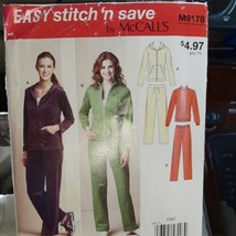 McCall&#39;s M9178  Misses&#39; Jackets And Pants         Size  XS-S-M-L-XL - $6.24