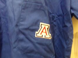 University of Arizona "WILDCATS" Blue Women's SCRUB TOP Sizes (M or L) $... - $9.89