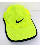 Nike Dri-Fit Featherlight Running Hat Cap Lite Neon Yellow Green Adjustable - $21.64