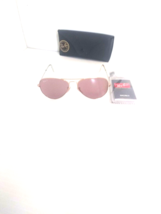 Ray Ban Sunglasses RB 3025 Aviator Large Gold frame pink lenses 58mm - $143.50