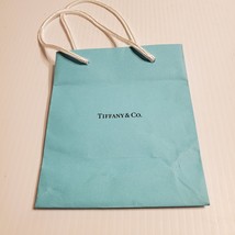Tiffany &amp; Co paper  gift bag. Very good shape. Teal 6x5x3 Lot 3 - $11.00