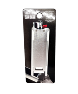 Monster Smoking Silver Design Aircraft Aluminum Big Bic Lighter Clip Cas... - $8.90