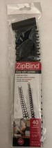 (1) GBC ZipBind Easy Edit Spines Black 5/16&quot; 10 pack #15032 - $164.99 MXN