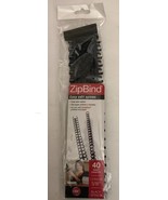 (1) GBC ZipBind Easy Edit Spines Black 5/16&quot; 10 pack #15032 - $161.19 MXN