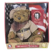 New Dan Dee Theodore Roosevelt Teddy bear Talking 100th Anniversary President - £22.14 GBP
