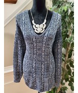 VTG Masima T. Dalton Blue Acrylic V-Neck Long Sleeve Pullover Knit Sweat... - £30.44 GBP