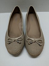 Easy Spirit Women Sz 8.5 M Brown Flats Fabric Shoes ES7MAHERA - £7.93 GBP