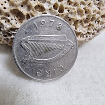1978 Ireland 5p Coin Bull Design Irish Harp Éire Vintage Pre-Euro Decima... - $12.21 CAD