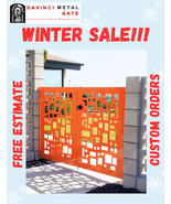 Contemporary Dual Entry Metal Gate Ornamental Iron Garden Entry Modern.7... - €2.317,73 EUR