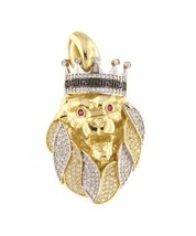 2&quot; Men&#39;s Charm 10kt Yellow and White Gold 403124 - £378.44 GBP