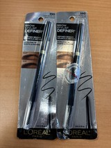 (2) L&#39;Oréal Brow Stylist Definer 390 Dark Brunette Ultra-Fine Tip - $290.63 MXN