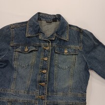 North Crest RN#56952 Women's Blue Full Button Denim Jacket Pockets Size S (6-8) image 13