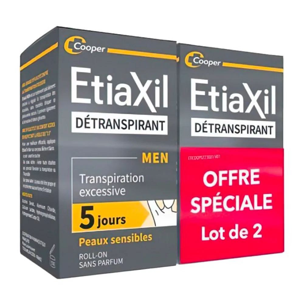 Etiaxil Roll-On Anti-perspirant Men 2x15ml - $43.69 CAD