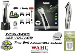 Wahl Figura Lithium Cordless Pet Clipper Kit w/TWO 5 In 1 Blades,Guide Comb Set - £165.25 GBP