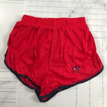 Vintage Adidas Running Shorts Mens S 28-30 Red Navy Blue Striped Trefoil - £58.80 GBP