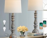 27&quot; Rustic 3-Way Dimmable Touch Table Lamps For Bedroom Farmhouse Lamp S... - $135.99