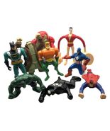Marvel Super Heros Figures &amp; Happy Meal Toy Lot Iron Man Batman Hulk Aqu... - $10.95