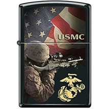 Zippo Lighter - USMC Flag and Logo - 854388 - £29.46 GBP