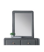 Light Gray Upholstered Vanity Mirror - £175.33 GBP
