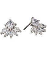 CZ by Kenneth Jay Lane Baguette Cluster 2 cttw Earrings KE1743 NWT - $63.86