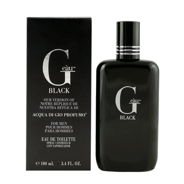 Geau Black for Men Eau De Toilette Spray, 3.4 fl oz Full Size
