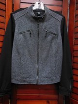 Ladies Alfani cotton Knit Polyester Zippered Fitted Jacket Size 14 P Bla... - $21.77