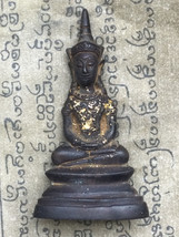 Perfect! Phra Chai Song-Krueng Old Statue Win Lucky Charm Buddhist Thai ... - £39.31 GBP