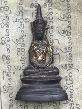 Perfect! Phra Chai Song-Krueng Old Statue Win Lucky Charm Buddhist Thai ... - £39.83 GBP