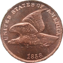 Centavo Flying Eagle 1858: un tributo a la transición numismática estado... - $18.54 CAD