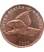 Centavo Flying Eagle 1858: un tributo a la transición numismática estado... - $18.55 CAD