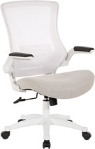 Office Star Screen Back Manager&#39;S Office Chair With Padded Flip Arms And... - £76.56 GBP