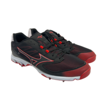 Mizuno Men&#39;s 9-Spike Dominant 2 Baseball Cleats Black/Red Size 13M - £37.12 GBP