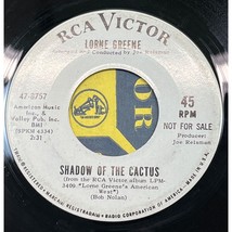 Lorne Greene Shadow of the Cactus / Five Card Stud 45 Country Promo RCA 8757 - £9.56 GBP